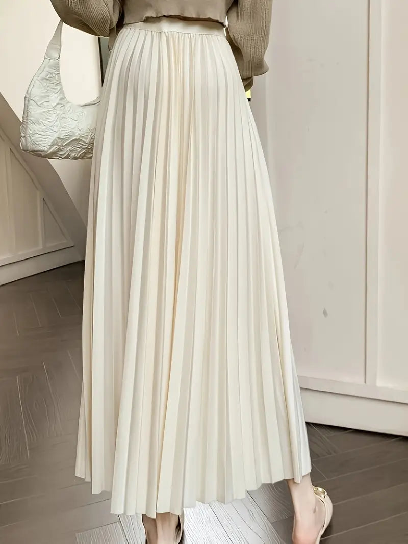 Pleated Long Skirt
