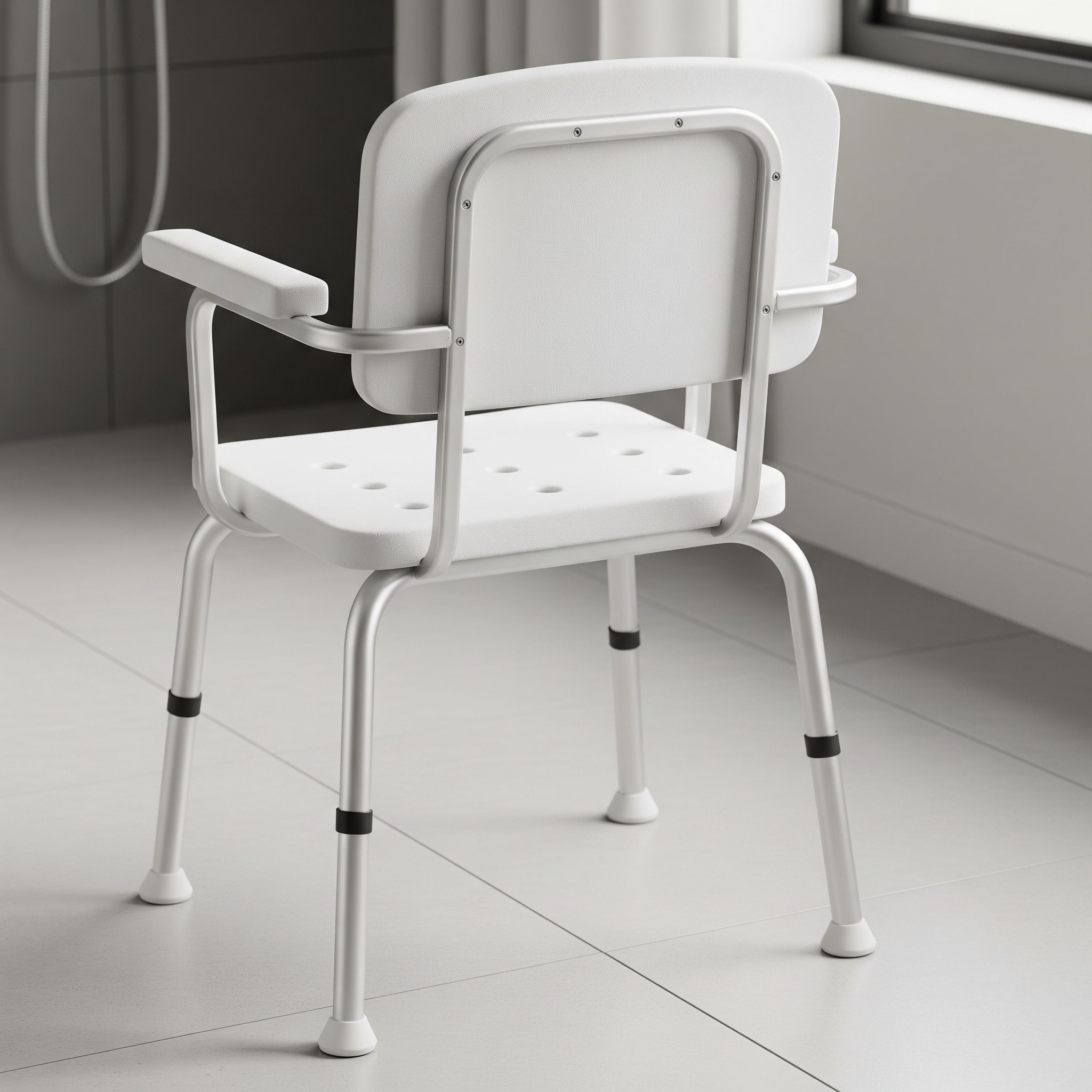 Shower Chair With Adjustable Height