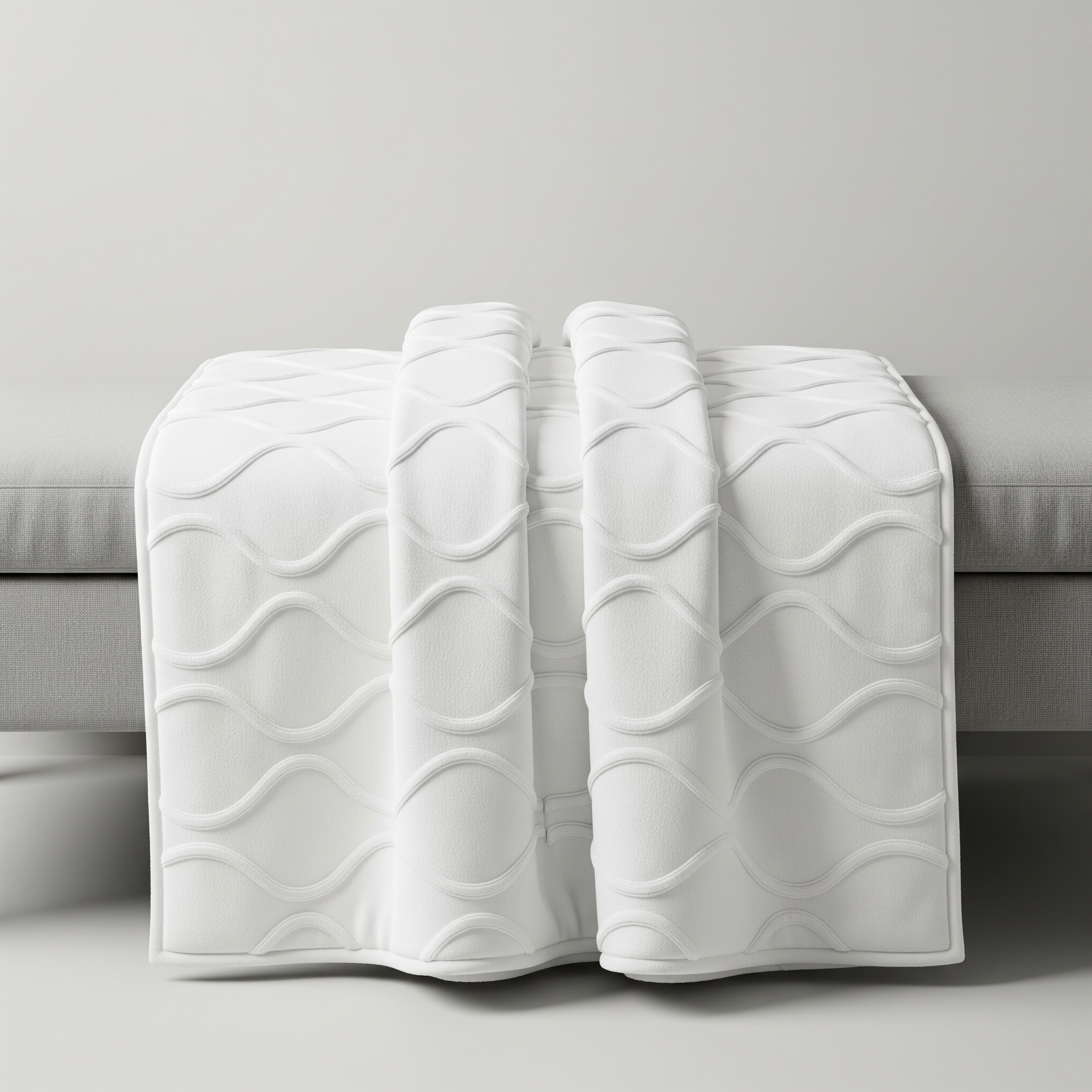 Blanket with Raised Wave Design