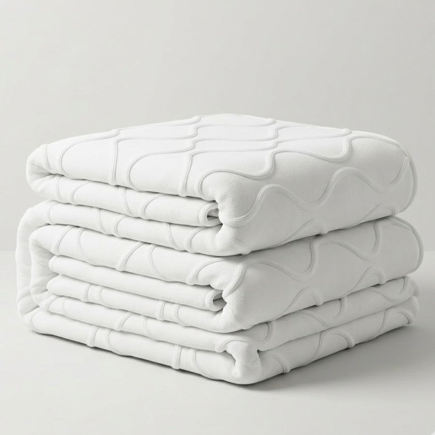Blanket with Raised Wave Design