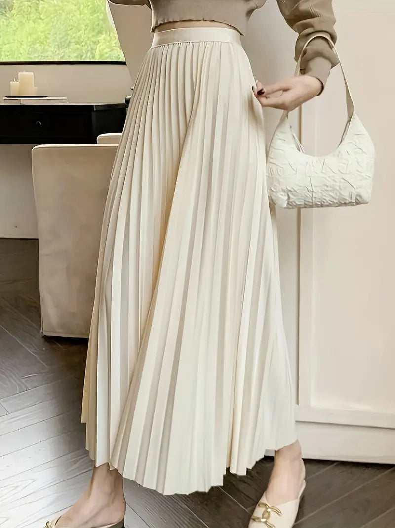 Pleated Long Skirt