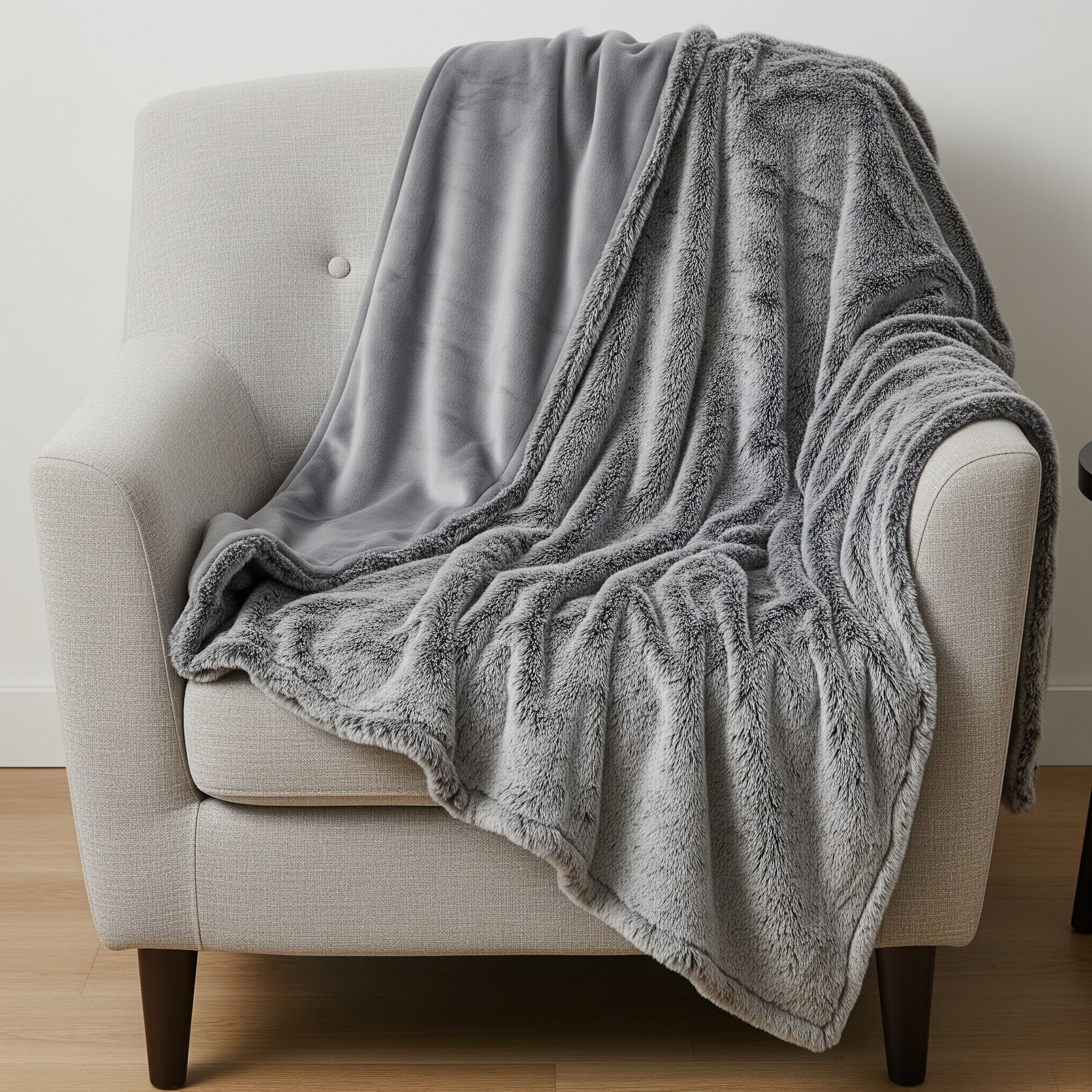 Throw Blanket Made from Faux Fur