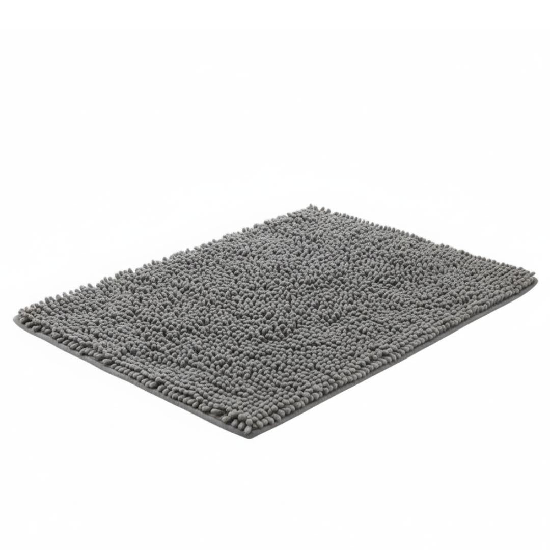 Bath Mat With Microfiber Pile and TPR Backing for Everyday Use