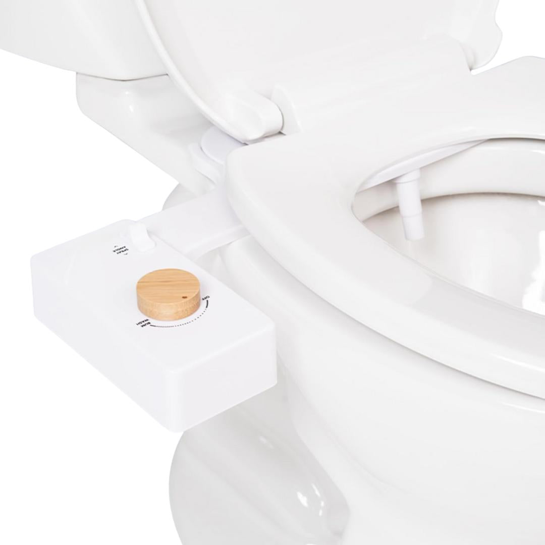 Bidet Attachment Toilet-Mounted With Angle and Flow Adjustment