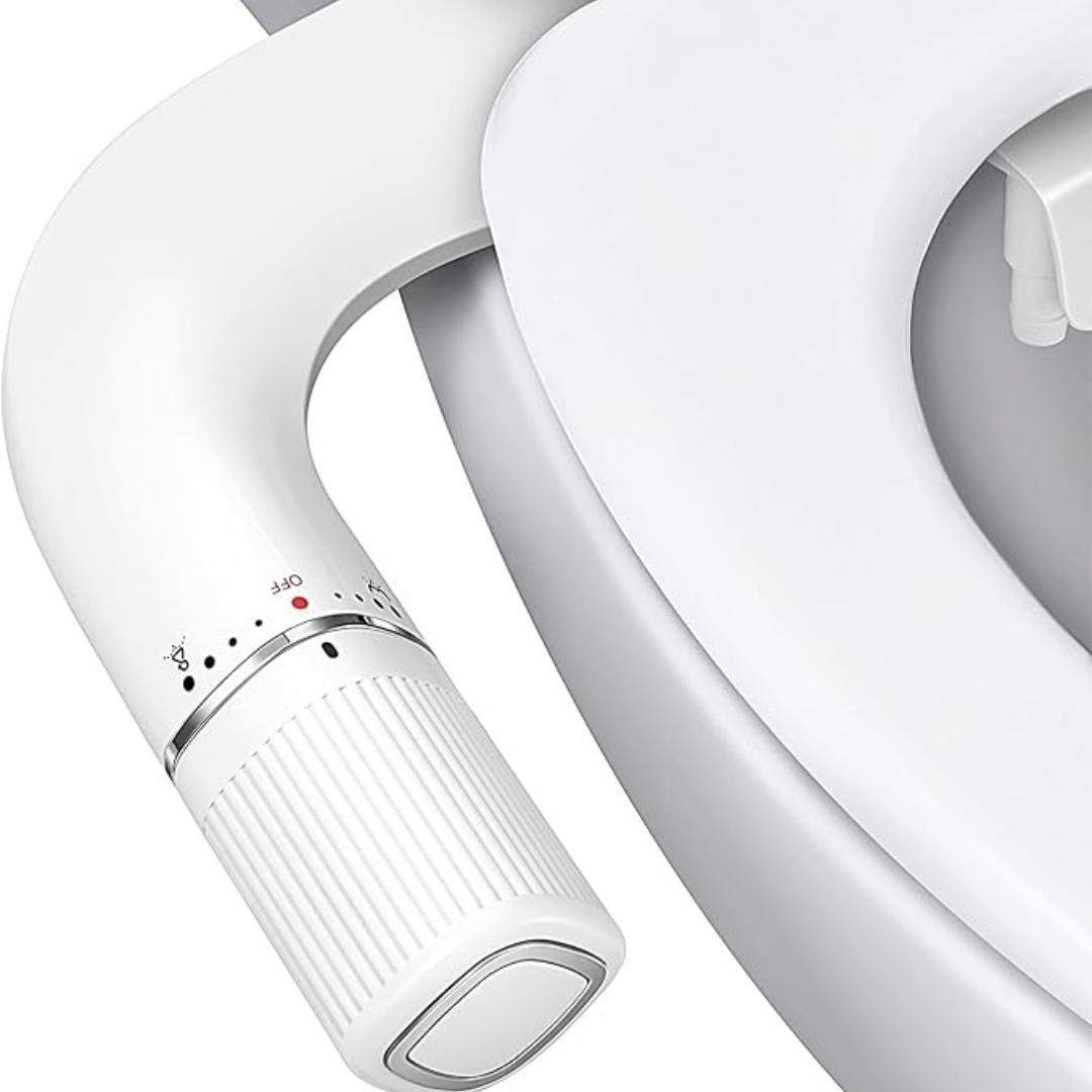 Bidet Attachment With Two Nozzles and Manual Control