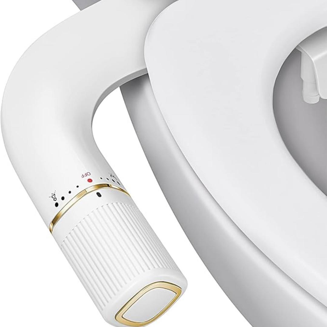 Bidet Attachment With Two Nozzles and Manual Control