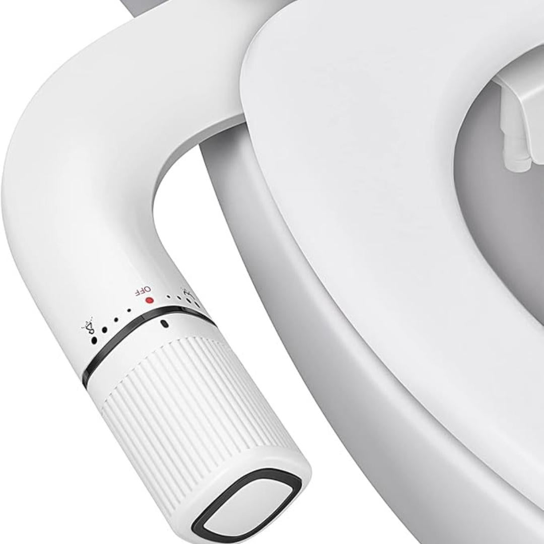 Bidet Attachment With Two Nozzles and Manual Control