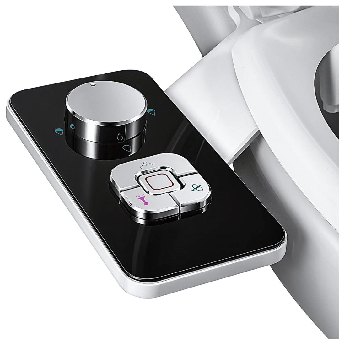 Bidet Seat Attachment With Manual Controls and Dual Spray Modes