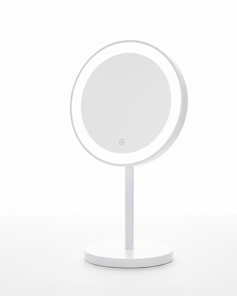 LED Ring Desktop Vanity Mirror