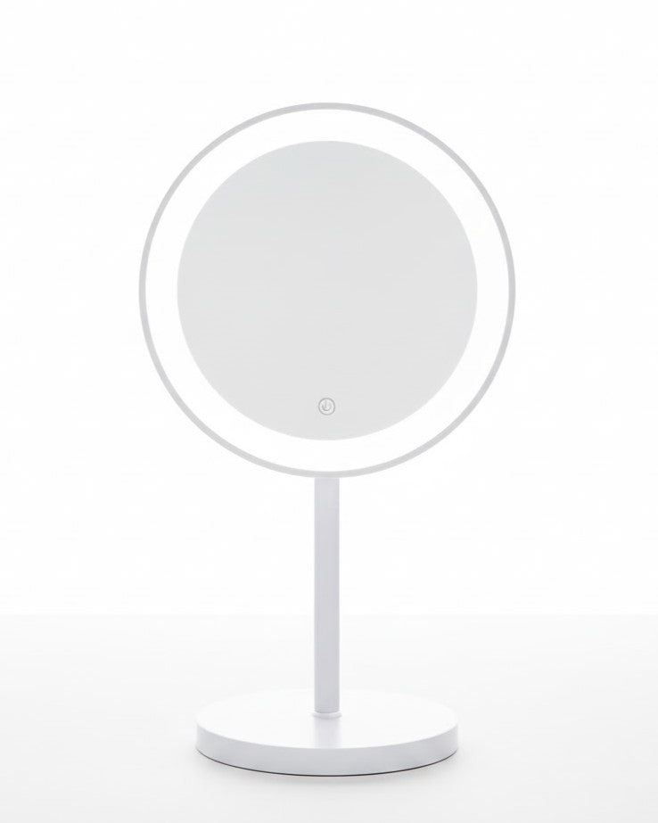 LED Ring Desktop Vanity Mirror