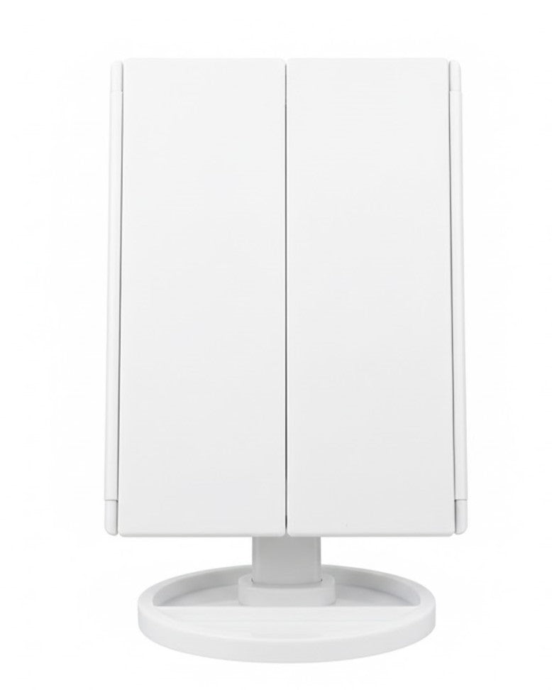 Folding LED Mirror on Stand
