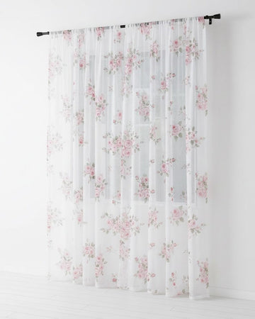Sheer Polyester Mesh Window Curtains