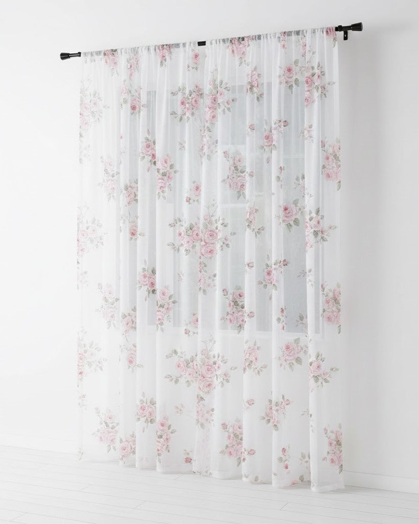 Sheer Polyester Mesh Window Curtains