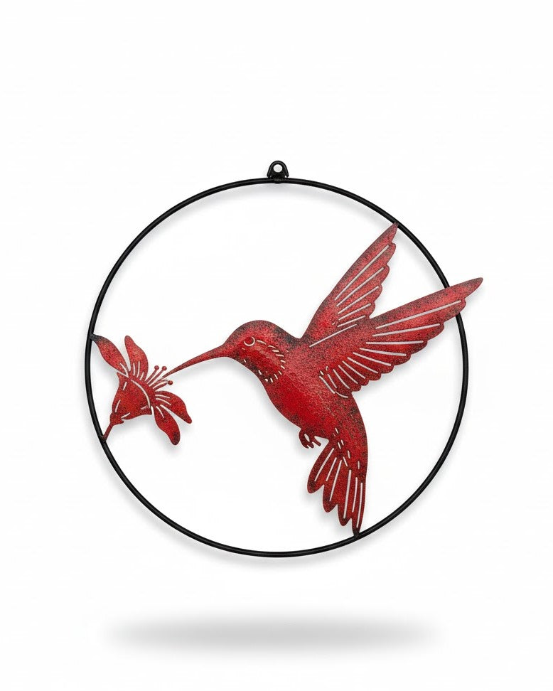 Hummingbird Alloy Wall Pendant