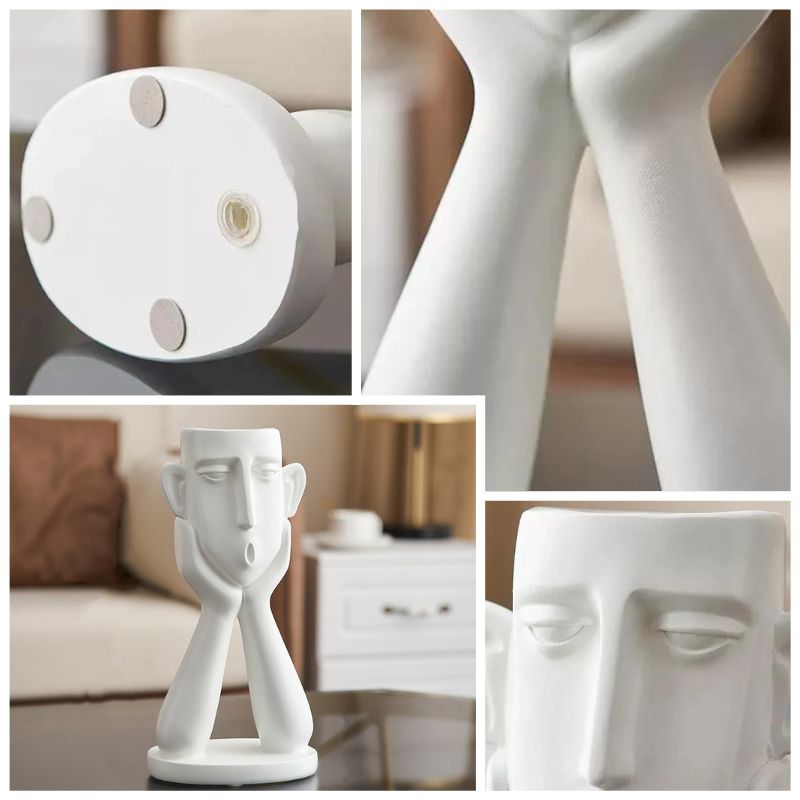 Abstract Face Sculpture for Shelves and Tables
