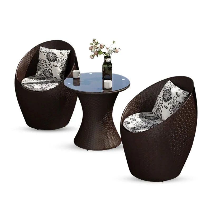Two-Person Balcony Table and Chair Set