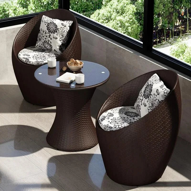 Two-Person Balcony Table and Chair Set