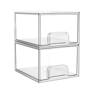 Organizer Drawers With Clear Stackable Design For Home Storage