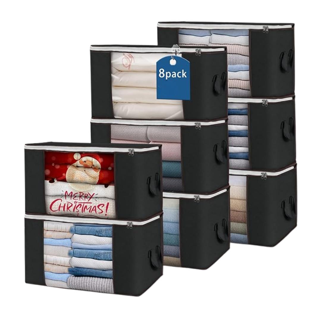 Organizer Set With 90 L Storage Bags For Closet and Under Bed