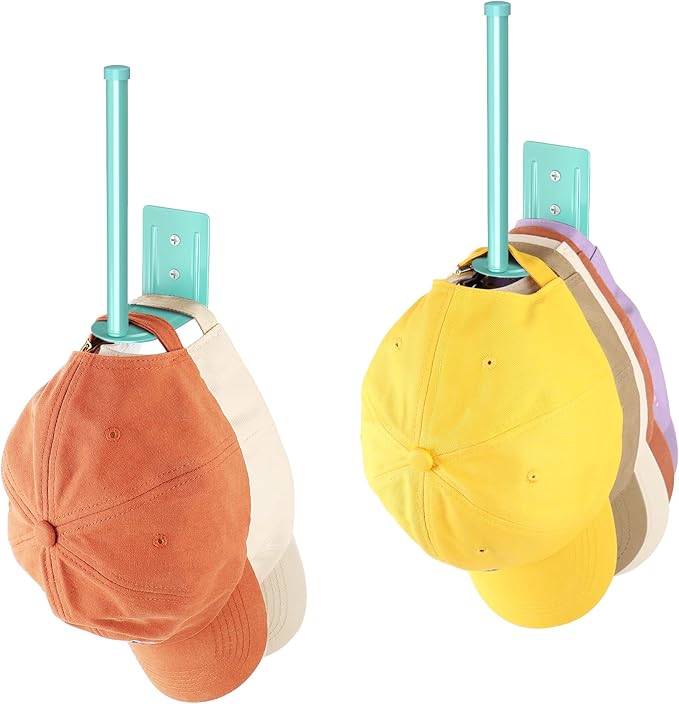 Organizer Set With Two Cap Racks for Wall or Door Storage