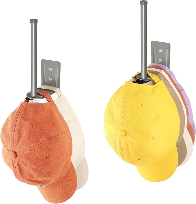 Organizer Set With Two Cap Racks for Wall or Door Storage