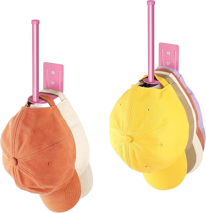 Organizer Set With Two Cap Racks for Wall or Door Storage