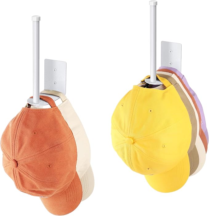 Organizer Set With Two Cap Racks for Wall or Door Storage