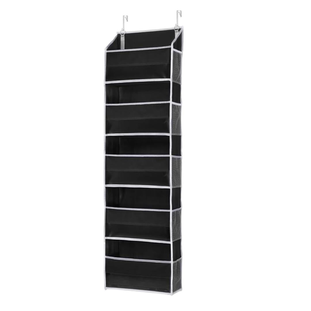 Organizer With 5 Main Pockets and 10 Side Mesh Pockets For Over-Door Storage