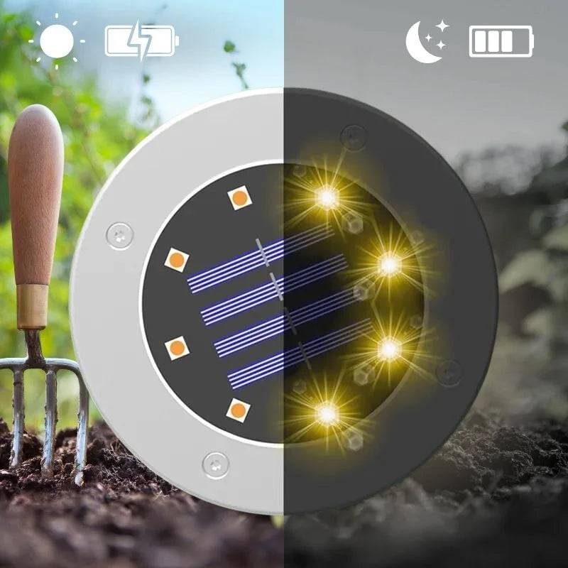 Solar Ground Stake Lights for Gardens and Driveways