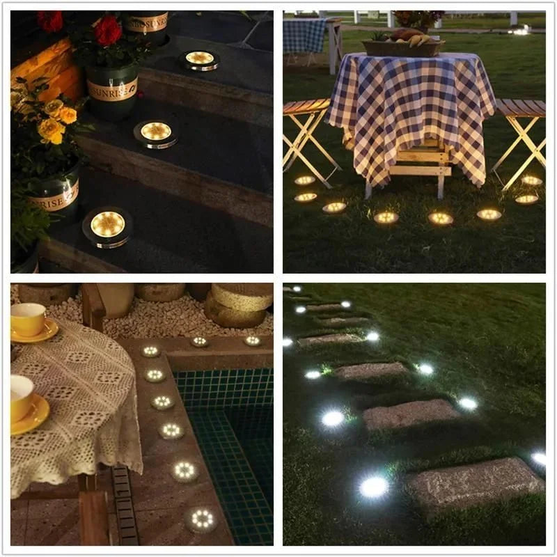 Solar Ground Stake Lights for Gardens and Driveways