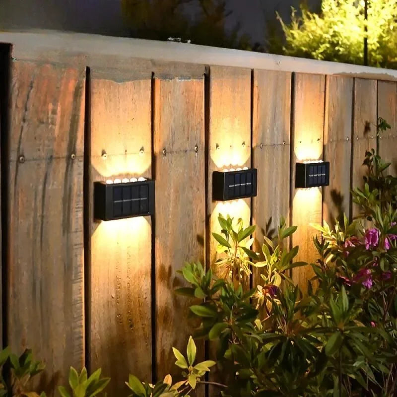 Solar-Powered Wall Sconce for Exterior Walls