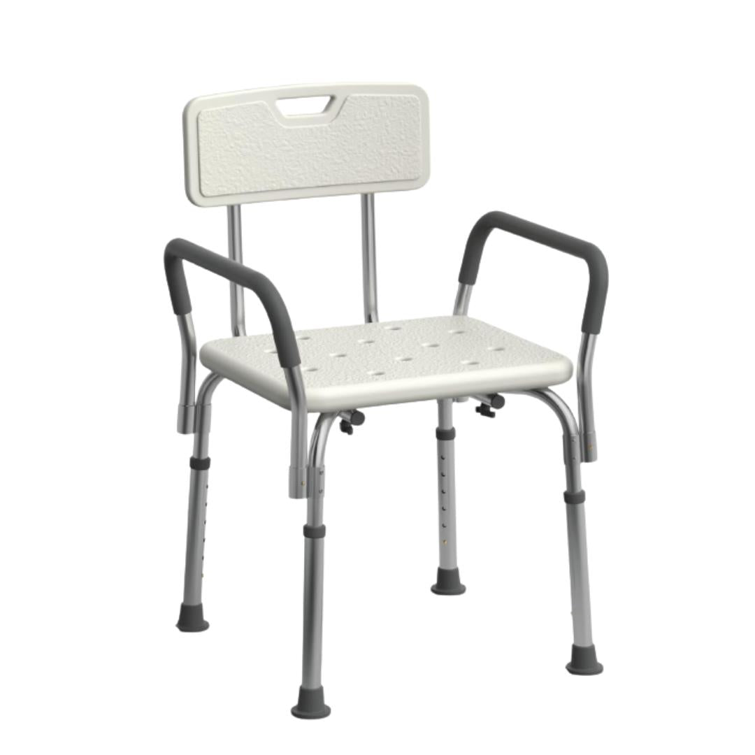 Shower Chair With Adjustable Height and 158 kg Support