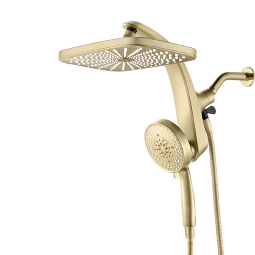 Shower System With Overhead Plate and Handheld Sprayer