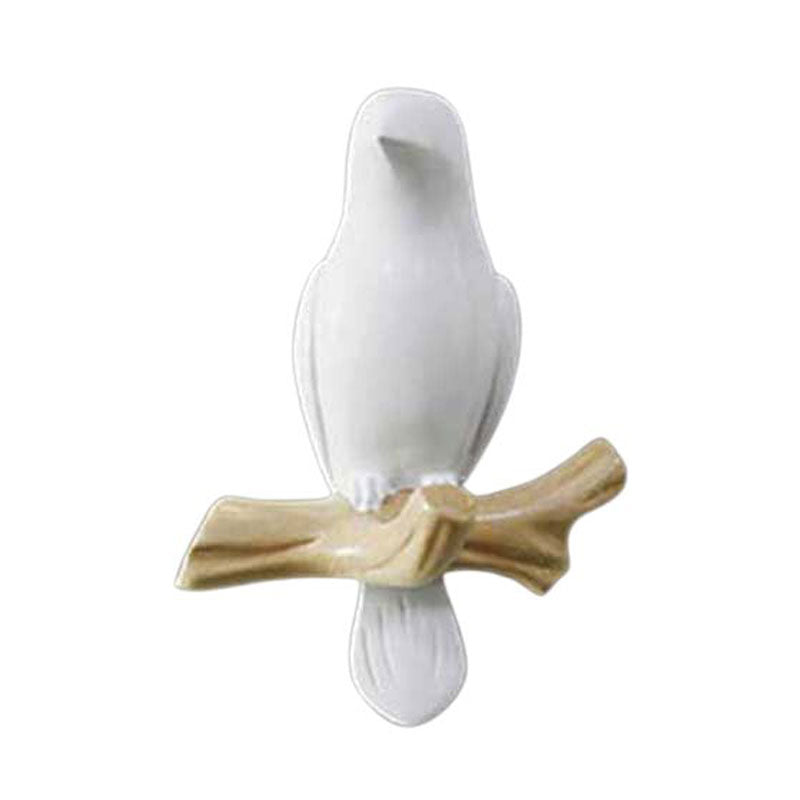 Bird-Shaped Metal Wall Hook Decoration