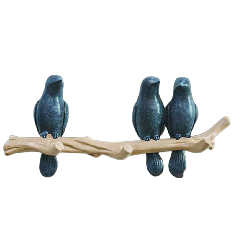 Bird-Shaped Metal Wall Hook Decoration