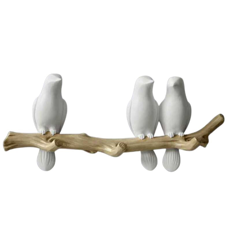 Bird-Shaped Metal Wall Hook Decoration