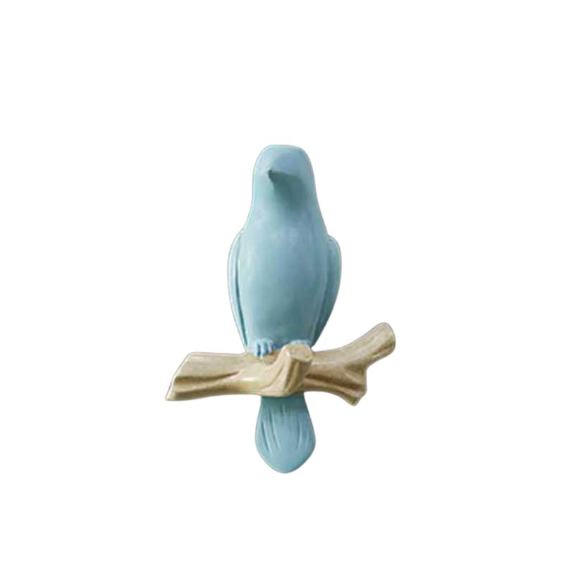 Bird-Shaped Metal Wall Hook Decoration