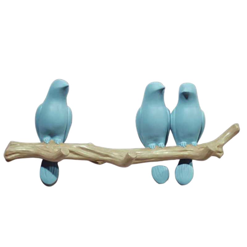 Bird-Shaped Metal Wall Hook Decoration