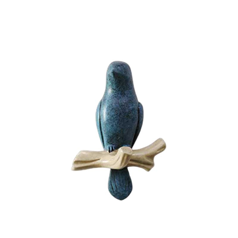 Bird-Shaped Metal Wall Hook Decoration