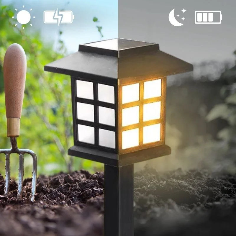 Sun-Powered Garden Path Lights