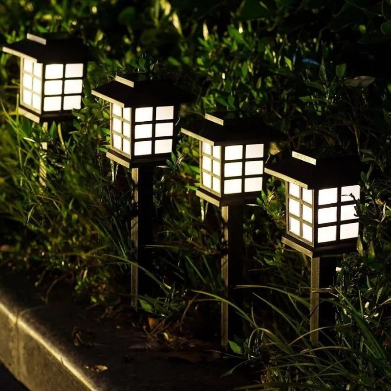 Sun-Powered Garden Path Lights