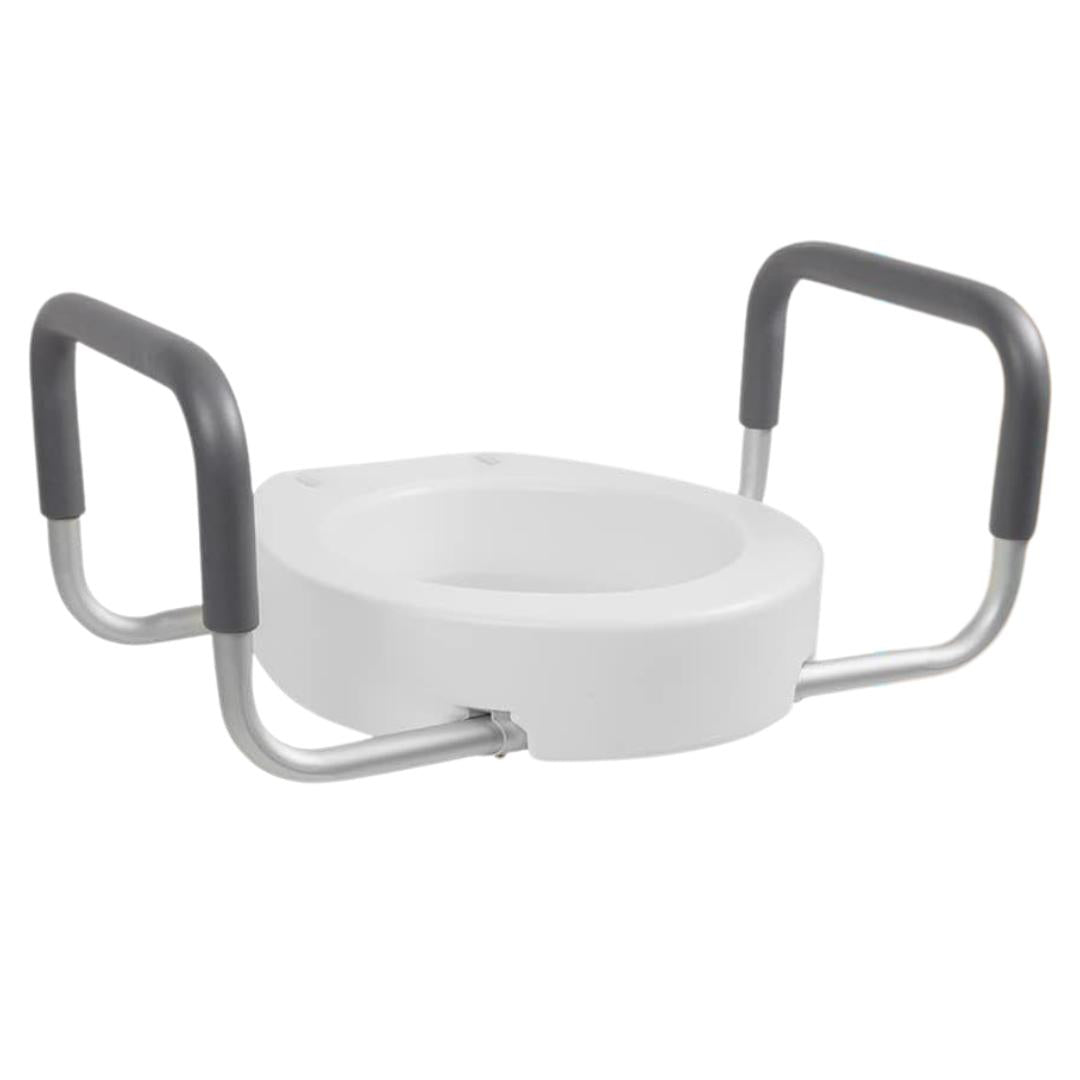 Toilet Seat With Adjustable Side Handles
