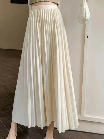 Pleated Long Skirt