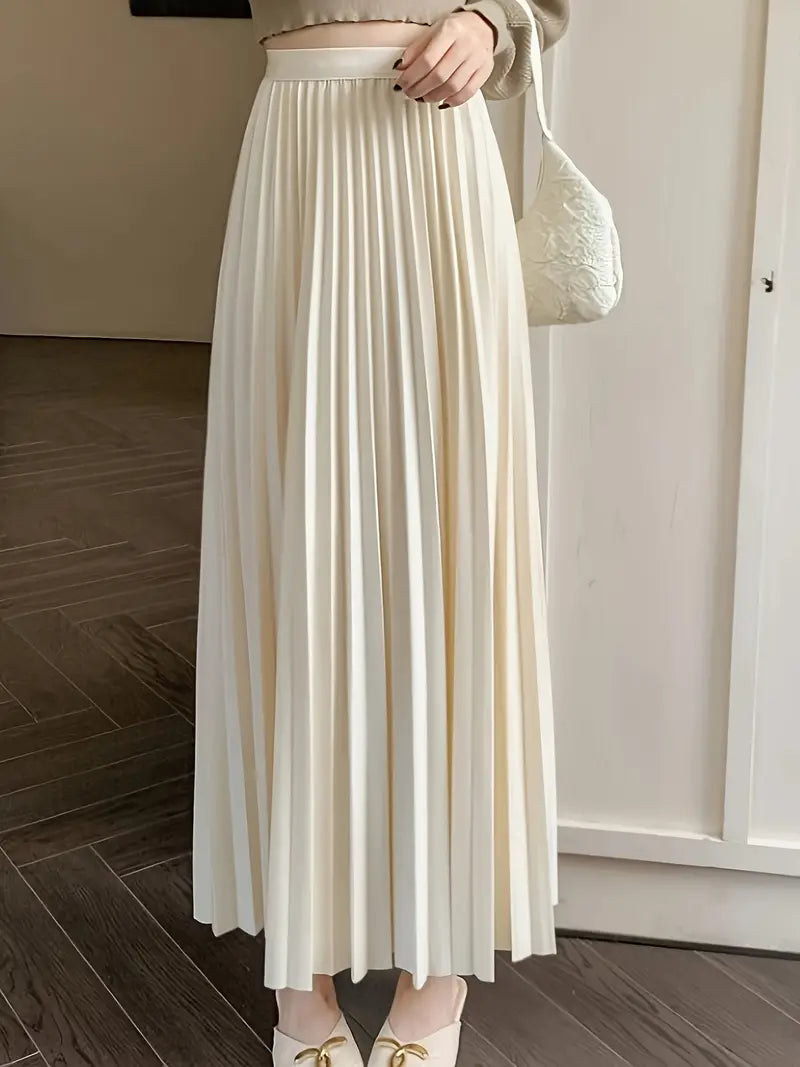 Pleated Long Skirt